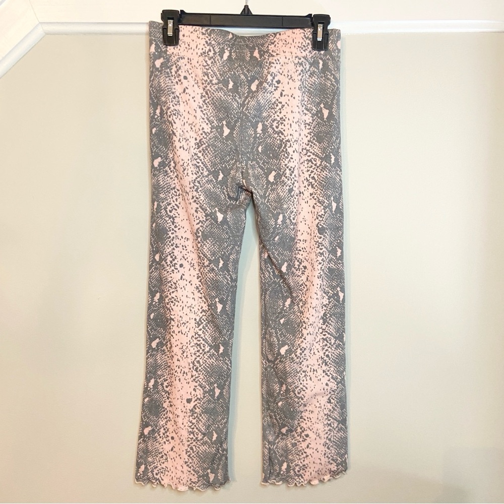 Wildfox Pink Python Delia Cropped Pants Pink Gray… - image 6